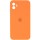 Чохол Silicone Case Square Full Camera Protective (AA) для Apple iPhone 11 (6.1") Помаранчевий / Papaya