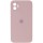 Чехол Silicone Case Square Full Camera Protective (AA) для Apple iPhone 11 (6.1") Розовый / Pink Sand