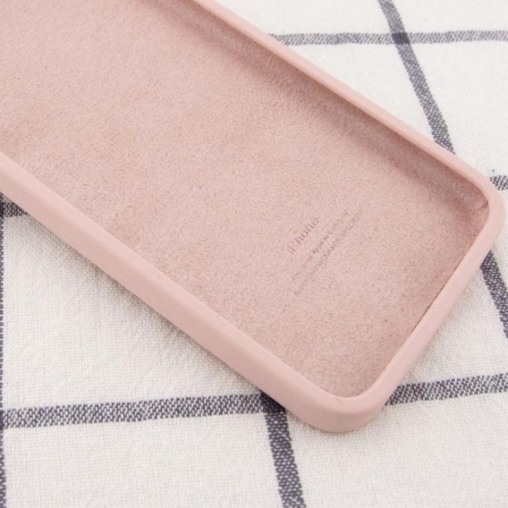 Чохол для Apple iPhone 11 (6.1"") - Silicone Case Square Full Camera Protective (AA) Рожевий / Pink Sand