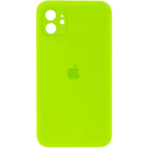 Чехол Silicone Case Square Full Camera Protective (AA) для Apple iPhone 11 (6.1