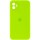 Чехол Silicone Case Square Full Camera Protective (AA) для Apple iPhone 11 (6.1") Салатовый / Neon green