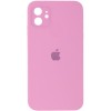 Чохол для iPhone 11 Silicone Case Square Full Camera Protective (Light pink)