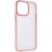 TPU+PC чохол Apple iPhone 13 Pro Max (6.7"") - Metal Buttons Рожевий