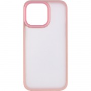 TPU+PC чохол Apple iPhone 13 Pro Max (6.7"") - Metal Buttons Рожевий