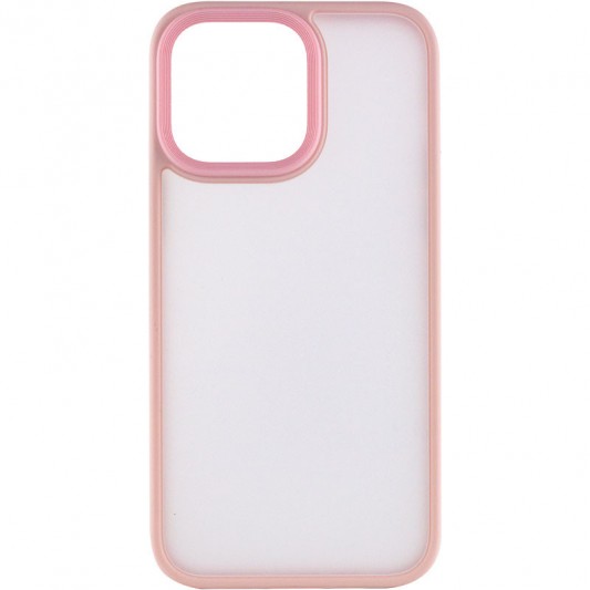 TPU+PC чохол Metal Buttons для Apple iPhone 13 Pro Max (6.7") Рожевий - зображення 1 