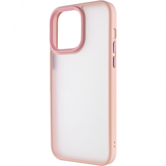 TPU+PC чохол Metal Buttons для Apple iPhone 13 Pro Max (6.7") Рожевий - зображення 2 