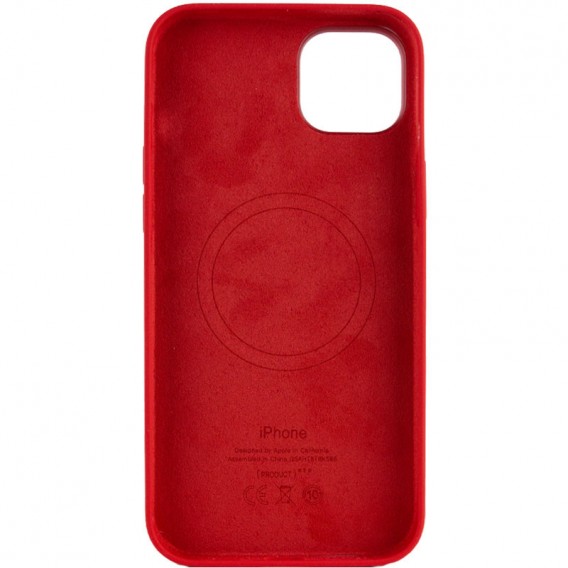 Чохол для Apple iPhone 13 Pro (6.1"") - Silicone case (AAA) full with Magsafe Червоний / Red