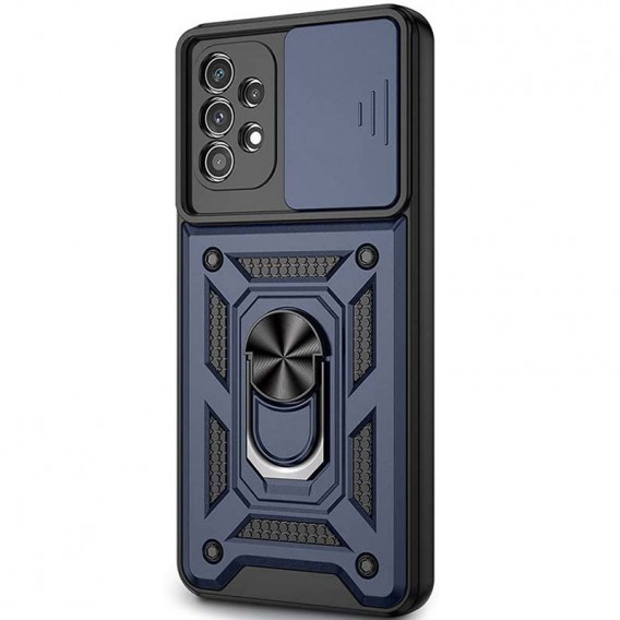 Противоударный чехол для Samsung Galaxy A53 5G - Camshield Serge Ring for Magnet Синий