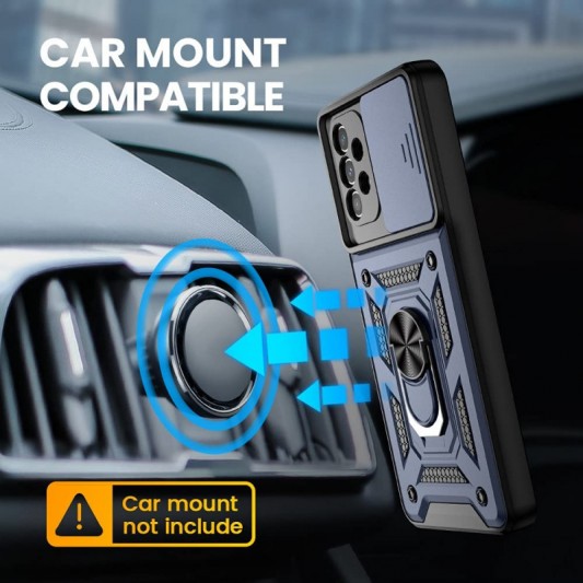 Ударопрочный чехол Camshield Serge Ring для Samsung Galaxy A53 5G Синий - изображение 2