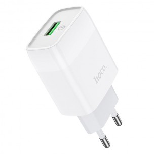 Блок питания Hoco C72Q Glorious QC3.0 18W (1USB-A) Белый