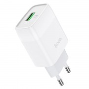 Зарядное устройство Hoco C72Q Glorious QC3.0 18W (1USB/3A) Белый