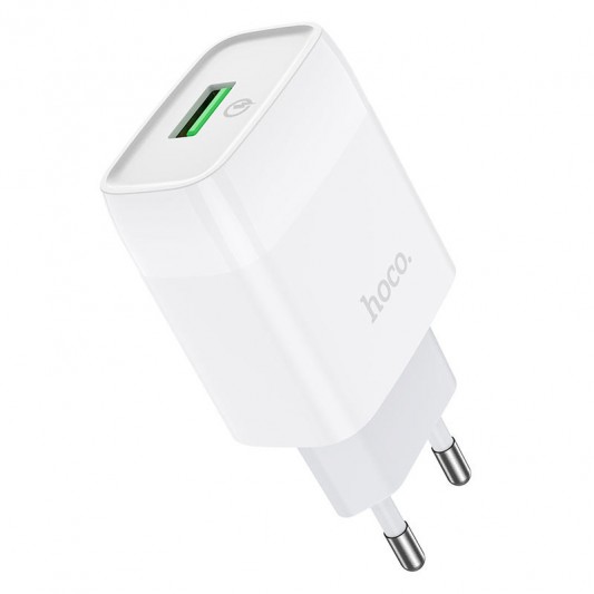 СЗУ Hoco C72Q Glorious QC3.0 18W (1USB-A) Белый