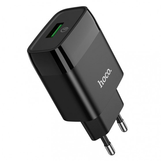 СЗУ Hoco C72Q Glorious QC3.0 18W (1USB-A) Черный