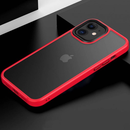 TPU+PC чохол Metal Buttons для Apple iPhone 11 (6.1") Червоний - зображення 1 
