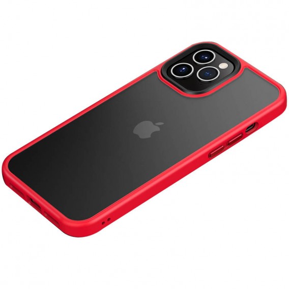 TPU+PC чехол для Apple iPhone 11 Pro (5.8"") - Metal Buttons Красный