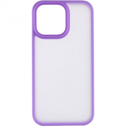 TPU+PC чохол Metal Buttons для Apple iPhone 13 Pro Max (6.7") Бузковий - зображення 1 
