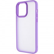 TPU+PC чохол для Apple iPhone 13 Pro Max (6.7"") - Metal Buttons Бузковий