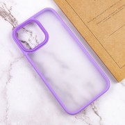 TPU+PC чохол для Apple iPhone 13 Pro Max (6.7"") - Metal Buttons Бузковий