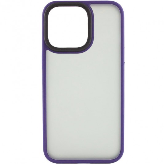 TPU+PC чехол Metal Buttons для Apple iPhone 13 Pro Max (6.7") Темно-Фиолетовый - изображение 2