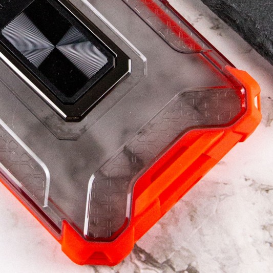 Ударопрочный чехол Transformer CrystalRing для Apple iPhone 12 Pro (6.1") Красный - изображение 3