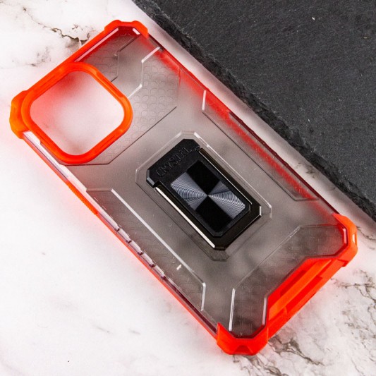 Ударостійкий чохол Transformer CrystalRing для Apple iPhone 13 Pro Max (6.7") Червоний - зображення 1 