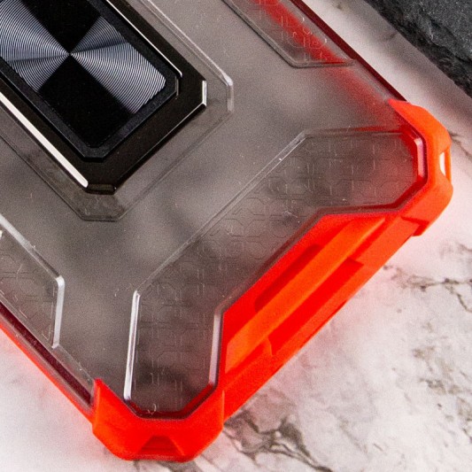 Ударостійкий чохол Transformer CrystalRing для Apple iPhone 13 Pro Max (6.7") Червоний - зображення 3 