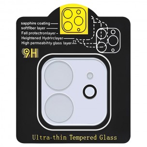 Захисне скло на камеру для iPhone 12 Full Block (Прозорий)