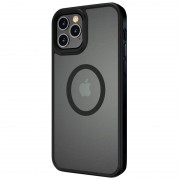 TPU+PC чехол для Apple iPhone 13 Pro Max (6.7"") - Metal Buttons with MagSafe Черный