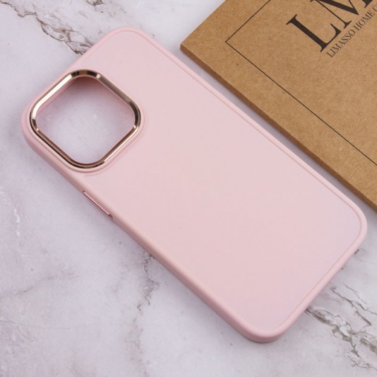 TPU чохол Bonbon Metal Style для Apple iPhone 13 Pro Max (6.7") Рожевий / Light pink - зображення 3 
