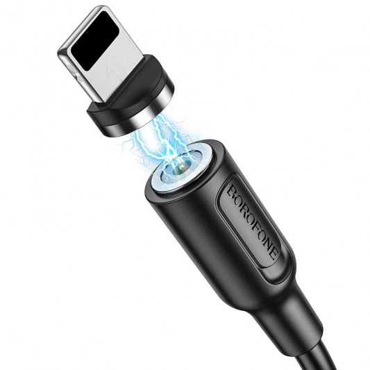 Дата кабель Borofone BX41 Amiable USB to Lightning (1m) Черный - изображение 2