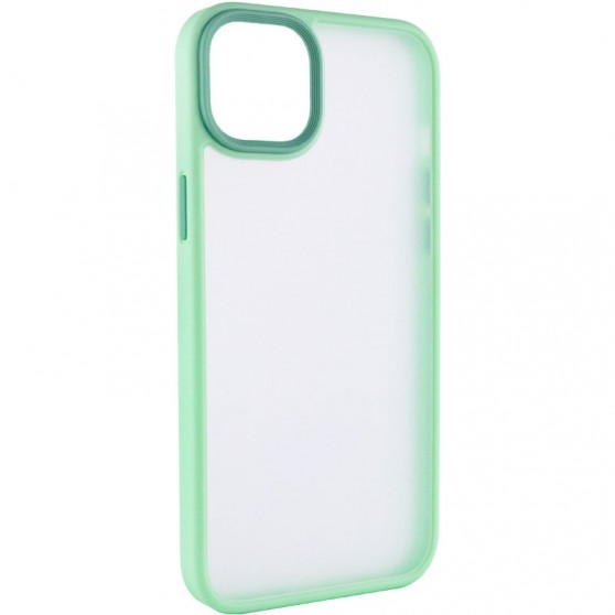 TPU+PC чехол Metal Buttons для Apple iPhone 14 (6.1") Мятный