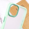 TPU+PC чехол для Apple iPhone 14 (6.1"") - Metal Buttons Мятный