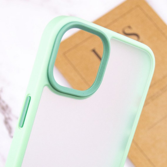 TPU+PC чохол для Apple iPhone 14 (6.1"") - Metal Buttons М'ятний