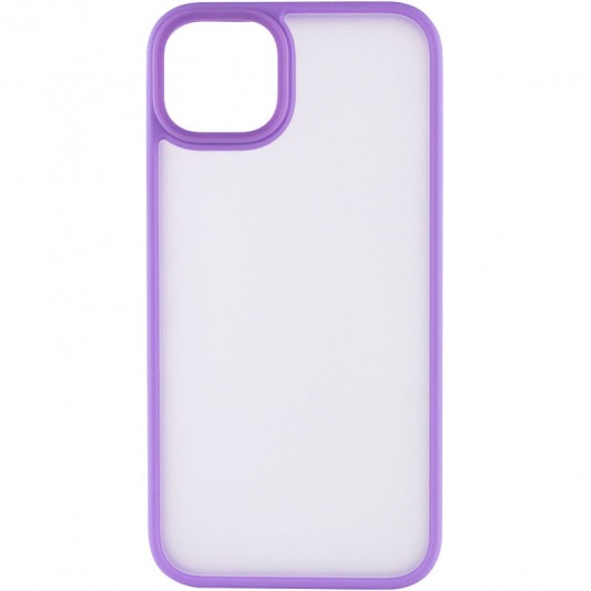 TPU+PC чехол Metal Buttons для Apple iPhone 14 (6.1") Сиреневый - изображение 1