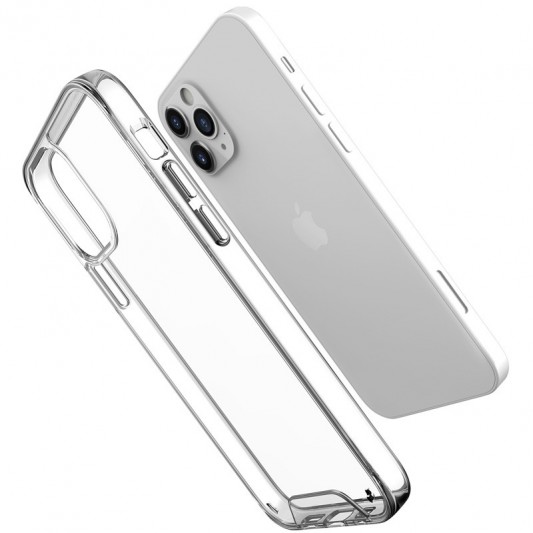 Чохол TPU Space Case transparent для Apple iPhone 12 Pro / 12 (6.1") Прозорий - зображення 2 