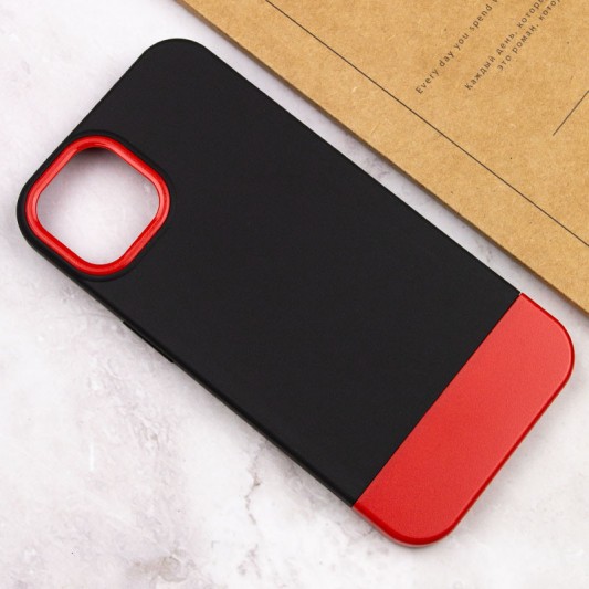 Чохол TPU+PC Bichromatic для Apple iPhone 13 (6.1") Black / Red - зображення 3 