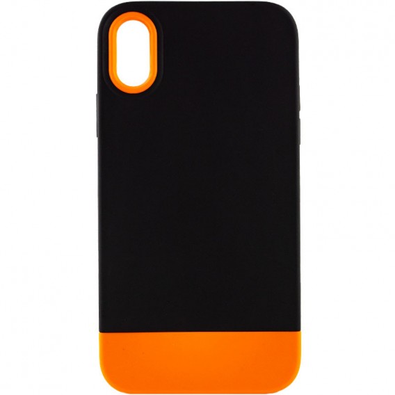 Чехол TPU+PC Bichromatic для Apple iPhone X / XS (5.8"") Black / Orange