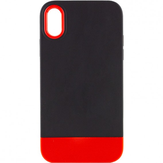 Чехол TPU+PC Bichromatic для Apple iPhone X / XS (5.8"") Black / Red