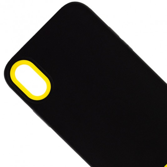 Чохол TPU+PC Bichromatic для Apple iPhone X / XS (5.8") Black / Yellow - зображення 1 