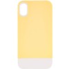 Чехол TPU+PC Bichromatic для Apple iPhone X / XS (5.8"") Creamy-yellow / White