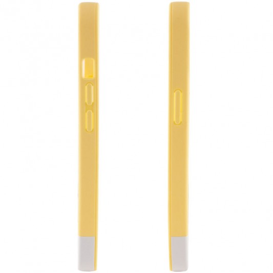 Чохол TPU+PC Bichromatic для Apple iPhone X / XS (5.8") Creamy-yellow / White - зображення 3 