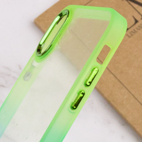 Чехол TPU+PC Fresh sip series для Apple iPhone XS Max (6.5"") Бирюзовый / Лимонный