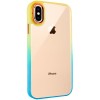 Чехол TPU+PC Fresh sip series для Apple iPhone XS Max (6.5"") Бирюзовый / Оранжевый