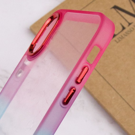Чохол TPU+PC Fresh sip series для Apple iPhone XS Max (6.5"") Бірюзовий / Рожевий