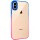 Чохол TPU+PC Fresh sip series для Apple iPhone XS Max (6.5") Рожевий / Синій