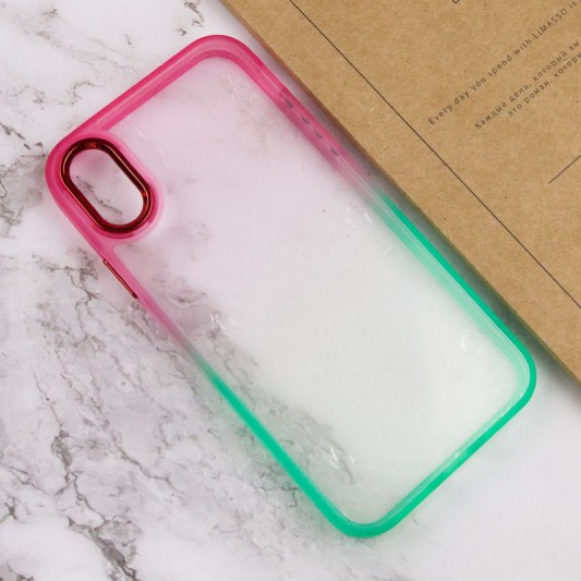 Чохол TPU+PC Fresh sip series для Apple iPhone XS Max (6.5") Салатовий / Рожевий - зображення 2 
