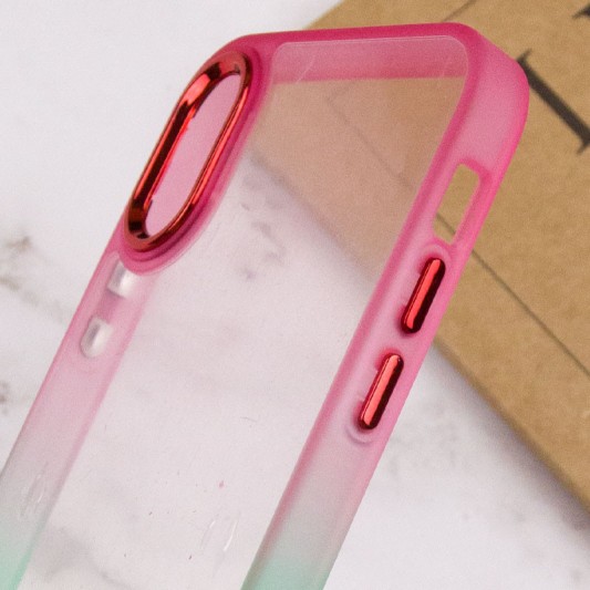Чохол TPU+PC Fresh sip series для Apple iPhone XS Max (6.5") Салатовий / Рожевий - зображення 3 