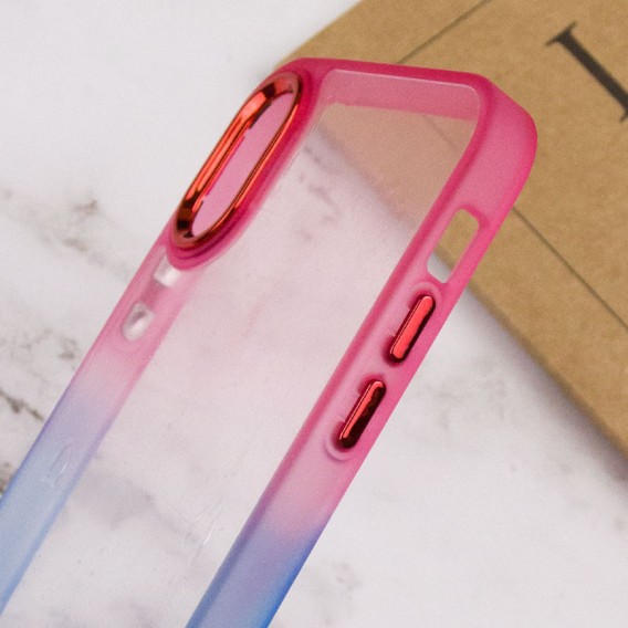 Чехол TPU+PC Fresh sip series для Apple iPhone XS Max (6.5"") Синий / Розовый