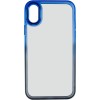Чехол TPU+PC Fresh sip series для Apple iPhone XS Max (6.5"") Черный / Синий