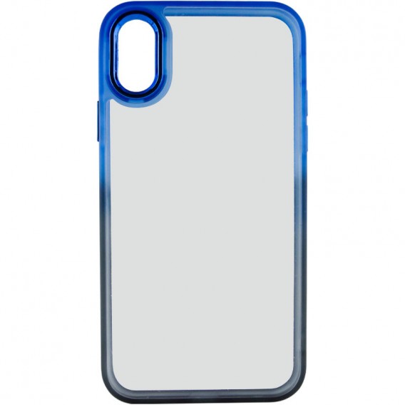 Чехол TPU+PC Fresh sip series для Apple iPhone XS Max (6.5"") Черный / Синий